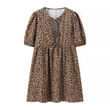 Fongt New Women's Wear T-Shirt Style In The Long-Term Solid Shirt Dress Retro