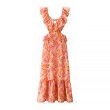 Fongt Homemade New Women's Classic Fashion Stylish Cascading Cascading Dress