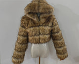 Fongt Fur Autumn And Winter New Imitation Fur Turf Warm Hat Fur Coat Woman