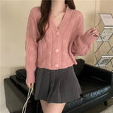 Lazy Sweater Women Autumn Design Sense To Reduce The Age Of Loose Small Knitted Open Shirt