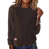 Fongt Sheintemu Autumn And Winter Round Collar Long-Sleeved Women's Sweater New