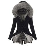 Fongt Autumn And Winter New Cotton Hoodie Repair Warm Zipper Coat Women W125