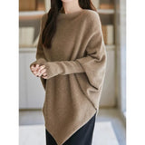 Fongt Plus-Size Sweater Loose Shawl Fashion Bat Shirt Women 2025 Sweater Lazy Top Cover Meat Jacket Tide