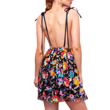 Chic Suspender Sequined Backless Mini
