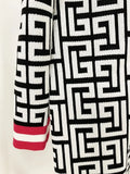 QUALITY Newest 2023 Designer Fashion Women's Long Sleeve Geometric Monogram Knit