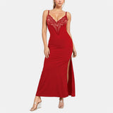 Fongt Sling Lace Dress Black Dress With Built-In Body Shaping