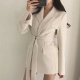 Fongt Celebrity Black Fried Street Small Suit Jacket 2024 Spring And Autumn New Korean Version Loose Casual Suit Jacket Female-Outfit