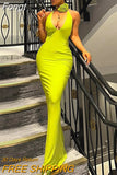 Sexy Y2K Clothes Sleeveless Backless Flower Halter Bodycon Maxi Dresses For Women Evening Party Night Club Wear