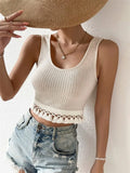 Fongt Spring And Summer New Products Repair The Hem Splicing Taway Design Vest Top