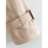 Fongt 2025 Spring New Women's Clothing With Belted Long-Sleeved Casual Windwear Coat