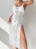Fongt Summer Beach Jersey Knitted Long With Beach Skirt Sunscreen Woman