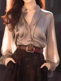 Fongt Unique Special To The Ocean To Reduce The Age Of The Beauty Of The Top Design Small Gray Acetic Acid Denatured Shirt Early Spring