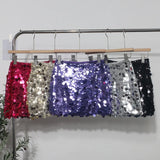 Fongt Shooting Heavy Industry Glitter Bling Bling Dress Babes Night Shop High-Waisted Ass A Short Skirt 1029
