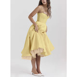 Fongt Women's New Sling V-Neck Sleeveless Dress Pony Skirt