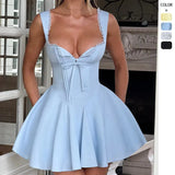 Fongt Women's New Lace Splicing Babes Sling Skirt Body-Dexed Dress Woman Pussed Short