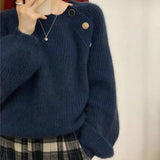 Fongt Spring And Autumn 2025 New High-End Sensation Lazy Autumn Winter Jacket Milk Wears A Warm Soft Wid Sweater