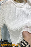 Women Western Style Folds All-match Tops Basic Hipster Vintage Lovely Harajuku Tunic Design Breathable Elegant