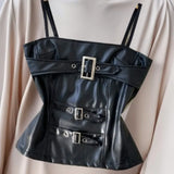Fongt Sense T-Shirt With Irregular Hem Pressure Folding Blouse High-Waisted Half-Body Skirt