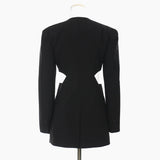 Fongt 2025 OL Side-Lup Body Delicate Tailoring Personality Fashion Jacket Suit 1583