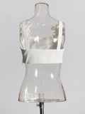 Sexy Small Sling 2025 Spring New Fashion Three-Dimensional Flower Splicing Design Ultra-Short Vest