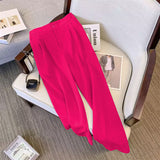 Fongt Suit Suit Pants Women Straight Loose 2025 New Spring And Autumn Leisure Wide Legs Commute Black Pants