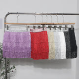 Fongt Tassel Dress Girl Autumn Design Small Babes Dance Irregular A Short Skirt 9039