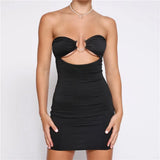 Summer For 2022 Tank Strap Women's Clothes Print Tube Top Casual Evening Party Sexy Folds Prom Cutou Corset Mini