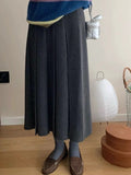Fongt Autumn And Winter New Temperament Gentle And Comfortable With Niche Wool Knitted Thick Skirt ~