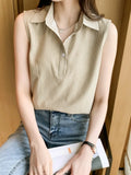 Summer Blouses for Women Stripe Womens Tops Shirt Chiffon Sleeveless Womens Blouses Basic Clothes for Women Sexy