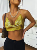Fongt Sling Type Backless Black Solid Fit Small Vest
