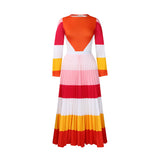 Fongt Autumn Folding Print Suit Long-Sleeved Top Fashion Skirt Two-Piece