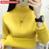Winter Sweater Women Elegant Thicken Velvet Lined Warm Sueter Knitted Pullover Slim Tops Jersey Knitwear Jumper