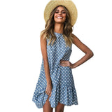 Casual Slim Thin Party O Neck Dot