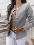 Fongt Burst Long Sleeve Rebuttoned Small Suit Short