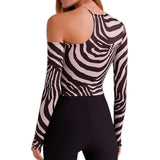 Women Vintage T-shirts Fall Winter 2023 Sexy Crop Top y2k Clothing Graphic Fairy Aesthetic Striped Long Sleeve Top