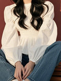 Fongt Year's Popular Beautiful Shirt Design Sense Of High-Grade White Waist With Shirt 2025 New Women's Clothing