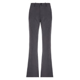 Thin, Casual, Drooping Floor Suit Trousers, Spicy Girls' Low Waist, Two Buttons, Wide Leg Trousers In Winter.-Outfit