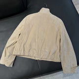 Fongt 2025 New Women's Velvet Texture Effect Collar Long-Sleeved Jacket Work Jacket