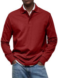 Fongt New Men's Casual Long-Sleeved Button-Down Shirt