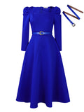 Fongt Women's Winter New Fashion Bubble Sleeve Grand Party Party Dress