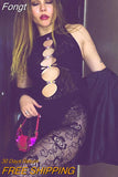 Sleeveless See-through Mesh Patchwork Jumpsuit Women 2023 Spring Summer Rhinestones Zip-up Party Night Club Black