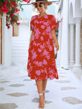 Classic Versatile Puff Sleeve Printed