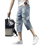 Fongt Shorts Men's Summer Thin Loose Hole Trend 2025 New Casual Trend Pants