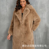 Fongt And Winter Imitation Fox Thick Long Suit Collar Imitation Fur Coat In The Long Plush Fur Coat