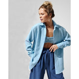 Fongt 2025 Long-Sleeved Cotton Covet Shirt New Comfortable Loose Shirt Shawl