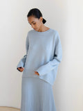 Women Casual Solid Color Sweaters Autumn Winter O Neck Oversized Thick Warm Pullovers 2023 Female Casual Long Sleeve Knitted
