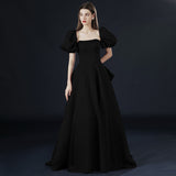 Fongt Shoulder Evening Dress 2025 New Atmospheric Long Dress Annual Conference Host Graduation Party