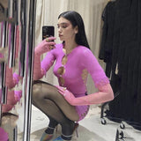 Women Sexy Tassel Lace Mini Dress Hollow Out Mesh Bodycon Dresses 2021 Summer Night Club Party Flocking Fairy Core Fall