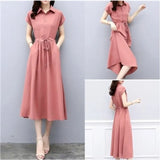 Fongt Dress Women's Summer 2025 New Slim Temperament Slim Long Small Fresh Pop Summer Chiffon Skirt
