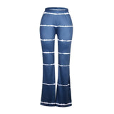 High waist Elastic Bell Bottoms Flare Long
